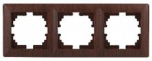Рамка INTRO на 3 поста, СУ, Solo, венге (14/280/3360) 4-503-10 (Б0043422)
