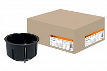 Установочная коробка СП D73х45мм, саморезы, метал. лапки, IP20, TDM (1/160) (SQ1403-0009)