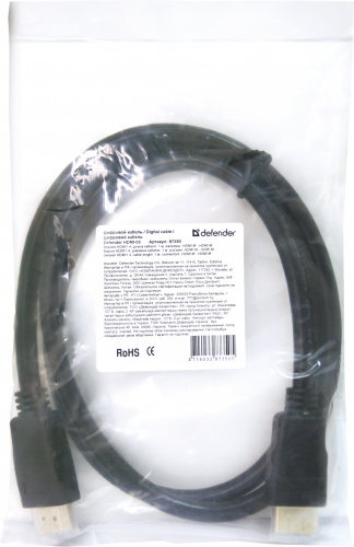 Кабель DEFENDER M-M HDMI-03 HDMI, ver 1.4, 1 м. (1/100/200) (87350) фото 7