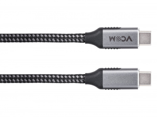 Кабель USB3.2 Gen2X2, CM->CM, 20Gbs, 100WT, 4KX60Hz, All shell, 1.8m  VCOM <CU420M-1.8M> (1/125) фото 5