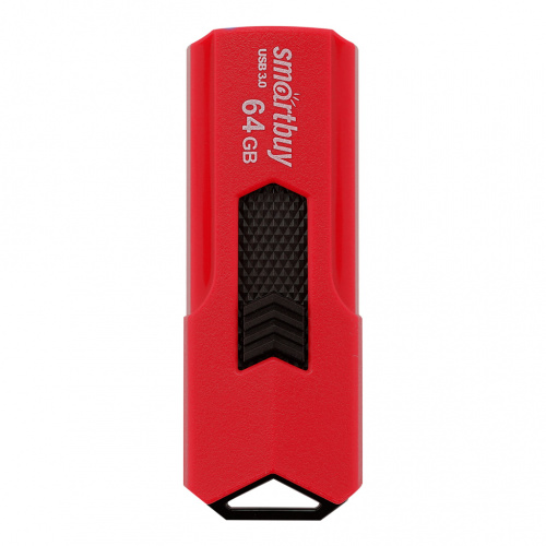Флеш-накопитель USB 3.0  64GB  Smart Buy  Stream  красный (SB64GBST-R3)
