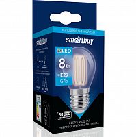 Лампа светодиодная SMARTBUY филамент G45 8Вт 6000К E27 (SBL-G45F-8-60K-E27) (1/100)