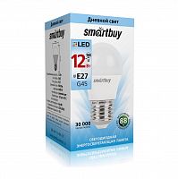Лампа светодиодная SMARTBUY G45 12Вт 220V 4000K E27 (нейтральный свет) (10/100) (SBL-G45-12-40K-E27)