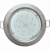 Светильник ECOLA GX53 H4 Downlight встраиваемый без рефлектора хром 38x106 (к+)(1/10/50) (FC53H4ECB)