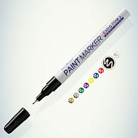 Маркер-краска MunHwa PAINT MARKER EXTRA FINE, ЧЕРНАЯ 1мм (EFPM-01) 260031 (1/12/576/34560) (Б0048237)
