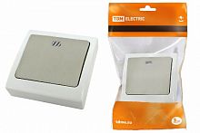 Выключатель 1-кл. с подсветкой скрытой установки IP54 10А "Вуокса" TDM (SQ1803-0105)