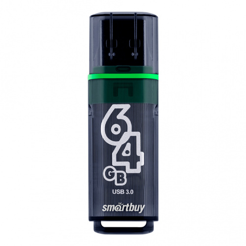 Флеш-накопитель USB 3.0  64GB  Smart Buy  Glossy  темно серый (SB64GBGS-DG)