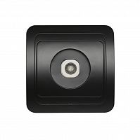 Розетка SMARTBUY скрытая установка, 1-местная телевизионная черная 75Ом 5-862МГц "Марс" (SBE-02b-S1-TV) (10/100)