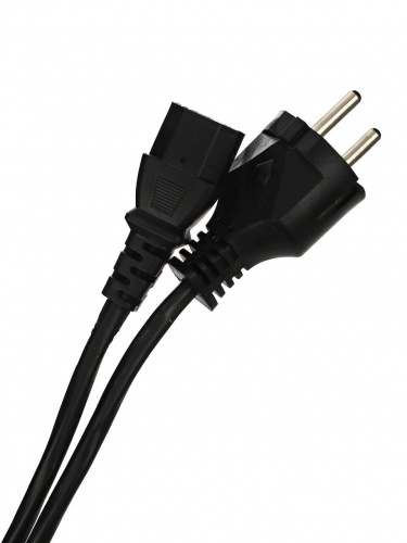 Кабель компьютер--> розетка 220V EU (прямой) <VDE> 3GX1,0мм2, 1,8m, медь, TELECOM <TE021-CU1.0-1.8>(1/100) (TE021-CU1.0-1.8M)
