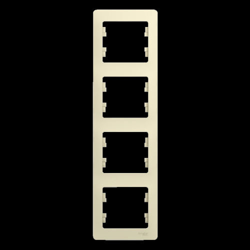 Рамка 4-м GLOSSA верт. беж. Systeme Electric GSL000208 (1/15/90) Рамка 4-м GLOSSA верт. беж. Systeme Electric GSL000208 (1/15/90)