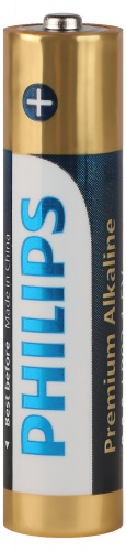 Элемент питания PHILIPS LR03M4W/51 ААА алкалин 1,5v LR03 4BL Premium (4/48/144/25920) (Б0069086) фото 2