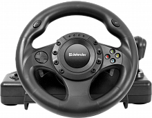 Игровой руль DEFENDER Forsage Drift GT USB-PS3, 12 кнопок, черный (1/2) (64670)