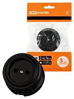 Розетка 2П 10А 250В черная «Виви» TDM (6/36) (SQ1820-1211)