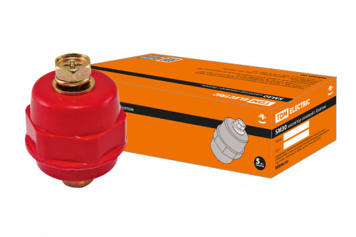 Изолятор SM30 силовой Н30хD27хМ8мм с болтом TDM (1/10/280) (SQ0807-0056) Изолятор SM30 силовой Н30хD27хМ8мм с болтом TDM (1/10/280) (SQ0807-0056)