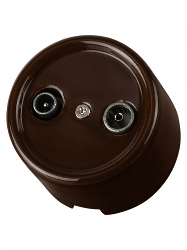 Розетка TDM TV+R проходная коричневая «Болонь» (1/72) (SQ1820-0456) фото 6 Розетка TDM TV+R проходная коричневая «Болонь» (1/72) (SQ1820-0456) фото 6