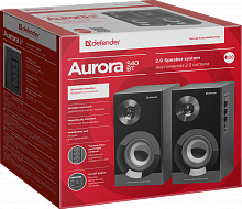 Акустическая 2.0 система DEFENDER Aurora S40 BT, черный, 40Вт, bluetooth, 220В (1/4) (65240)