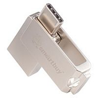 Флеш-накопитель USB  8GB  Smart Buy  MC25  (Type-C / Type-A)  металл (SB8GBMC25)