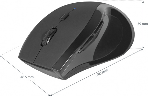 Беспроводная мышь DEFENDER Accura MM-295, 6 кнопок, 800-1600 dpi, USB, черный (1/40) (52295) фото 11