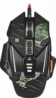 Мышь проводная игровая DEFENDER sTarx GM-390L, 8 кнопок, черный (1/40) (52390)