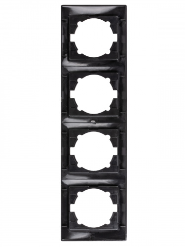 Рамка 4-х постовая вертикальная старинное серебро с/у, "Лама" (1/15) TDM (SQ1815-0685) фото 3