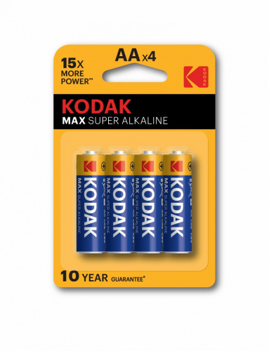 Элемент питания KODAK MAX  LR6  BL4 (KAA-4)   (80/400/26000) (Б0005120) фото 2