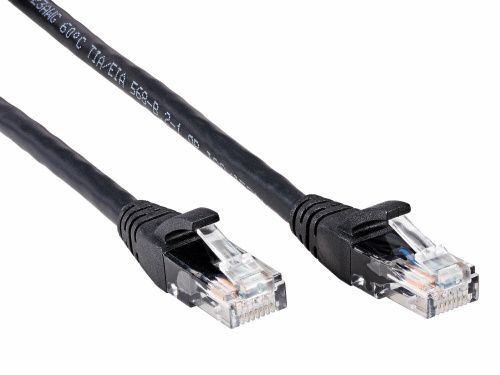 Патч-корд литой iOpen (7/0.20) UTP кат.6 черный 2m <ANP612B-2M> (ANP612B-BK-2M)