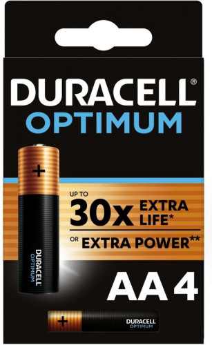 Элемент питания DURACELL  LR6  BL4 OPTIMUM  (4/64/16000) (Б0056020)
