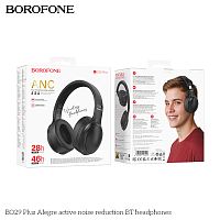 Наушники полноразмерные Borofone BO29 Plus Fascinador, беспроводные, bluetooth 5.4, AUX, цвет: чёрный (1/36) (6941991116056)