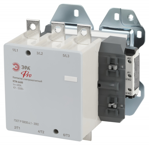 Контактор КТИ-6400 ЭРА PRO KKT60-400-230-10-E 400А 230В/АС3 (1/2) (Б0054932)