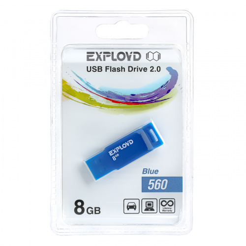 Флеш-накопитель USB 8GB Exployd 560 синий (EX-8GB-560-Blue) фото 6 Флеш-накопитель USB 8GB Exployd 560 синий (EX-8GB-560-Blue) фото 6