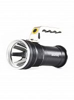 Фонарь SMARTBUY SBF-30-H прожекторный, аккумуляторный, 10 Вт CREE T6, металл, 300Лм, 300м, IP54, 3 режима, ЗУ 220В/12В, зум луча, коробка (1/20)