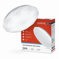 Светильник светодиодный серии DECO 24Вт 230В 6500К 1560Лм 330х55мм ДАЙМОНД IN HOME (1/12) (4690612033693)