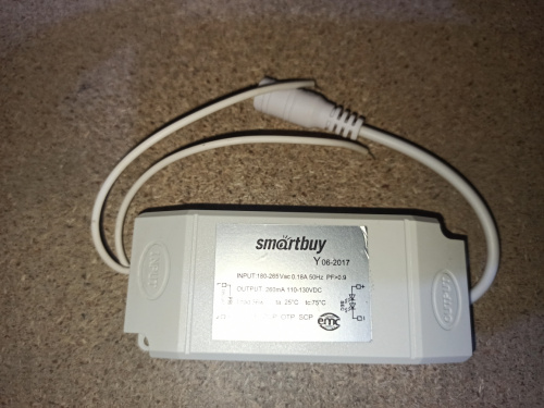 Драйвер SMARTBUY для светодиодной ультратонкой панели SBL-P-Driver-40W (150) Драйвер SMARTBUY для светодиодной ультратонкой панели SBL-P-Driver-40W (150)