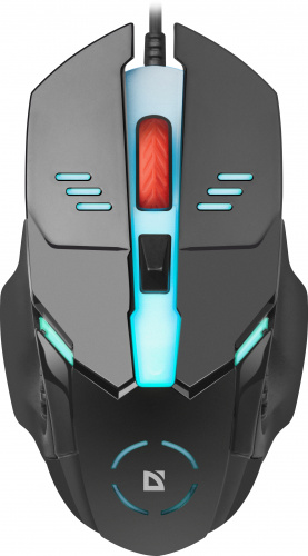 Мышь проводная игровая DEFENDER Ultra Gloss MB-490, USB, подсветка 7 цветов, 4 кнопки, 800-1000dpi, черный (1/40) (52490) фото 11