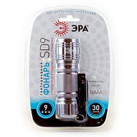 Фонарь ЭРА SD9 ручной 9xLED алюминиевый 3хААА в блистере (12/144/1296) (C0027216)