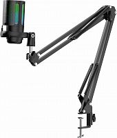 Игровой стрим микрофон DEFENDER Space GMC 550 USB, RGB, стойка, провод 1.8 м (1/8) (64655)
