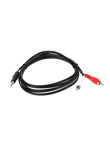 Кабель соединительный TELECOM 3.5 Jack (M) / 2xRCA (M), стерео, аудио, 2 м. (1/250) (TAV7183-2M) фото 2