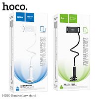 Держатель настольный HOCO HD10 Bamboo, пластик, для смартфона, гибкий, цвет: чёрный (1/30) (6942007639224)