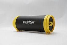 Колонка портативная Smartbuy TUBER MKII, Bluetooth, MP3-плеер, FM-радио, черный/желтый (1/18) (SBS-4200)