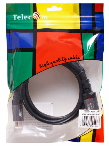 Кабель HDMI 19M/M,ver. 2.1, 8K@60 Hz 1.5m метал разъемы, TELECOM <TCG365-1.5M> (1/50) фото 2