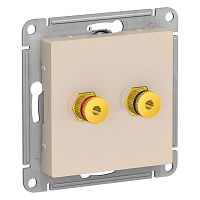 Механизм аудиорозетки 2-м С/У ATLASDESIGN беж. Systeme Electric ATN000287 (1/10/60)