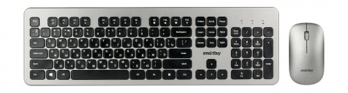 Комплект беспроводной Клавиатура + Мышь Smartbuy 233375AG-GK серо-черная (1/10) (SBC-233375AG-GK)