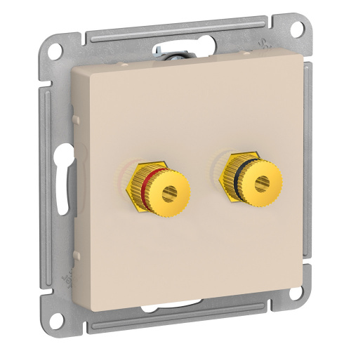 Механизм аудиорозетки 2-м С/У ATLASDESIGN беж. Systeme Electric ATN000287 (1/10/60)