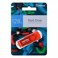 Флеш-накопитель USB 3.0  128GB  Smart Buy  Twist  красный  (упаковка змея) (SB128GBTWRSN)