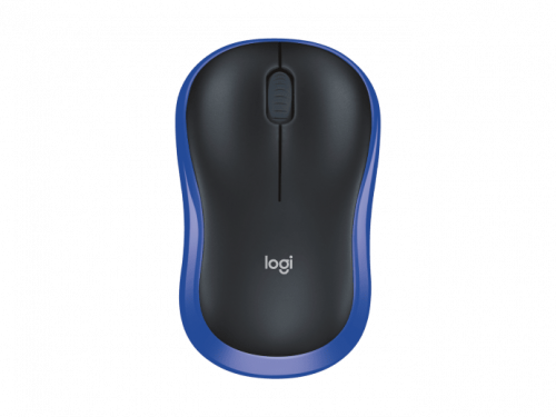 Беспроводная мышь LOGITECH M185 (1000dpi) USB1.1 (2but) (910-002632), синий (1/10)