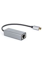 Переходник USB 3.1 Type-C--> RJ-45 1000Mbps Ethernet, Aluminum Shell, 0.15м VCOM <DU320M> (1/150)