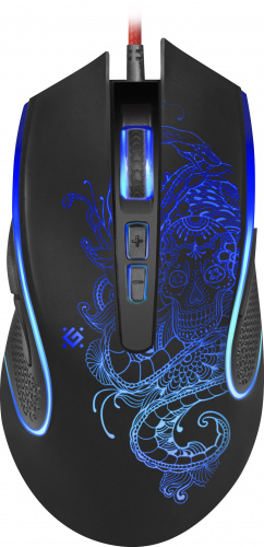 Мышь проводная игровая DEFENDER Venom GM-640L, USB, 8 кн., 3200dpi, черный  (1/40) (52640) фото 5