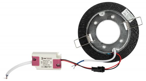 Светильник ЭРА встраиваемый с LED подсветкой DK LD51 WH/BK GX53 белый черный (1/50) (Б0057464) фото 5