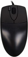 Мышь проводная A4TECH OP-620DS (1200dpi) silent USB (3but) черный (1/60)