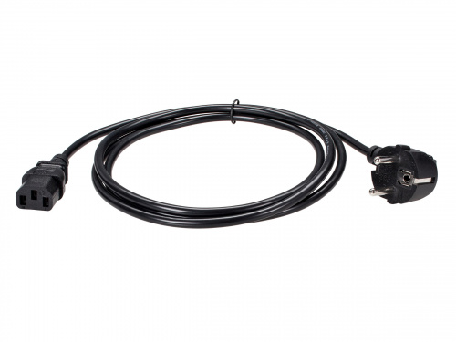 Кабель компьютер - розетка 220V EU (угловой)<VDE> 3GX0,5mm2, 1,8m, медь, Telecom <TY021-CU0.5-1.8M>  (1/60)